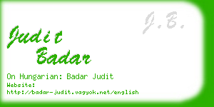 judit badar business card